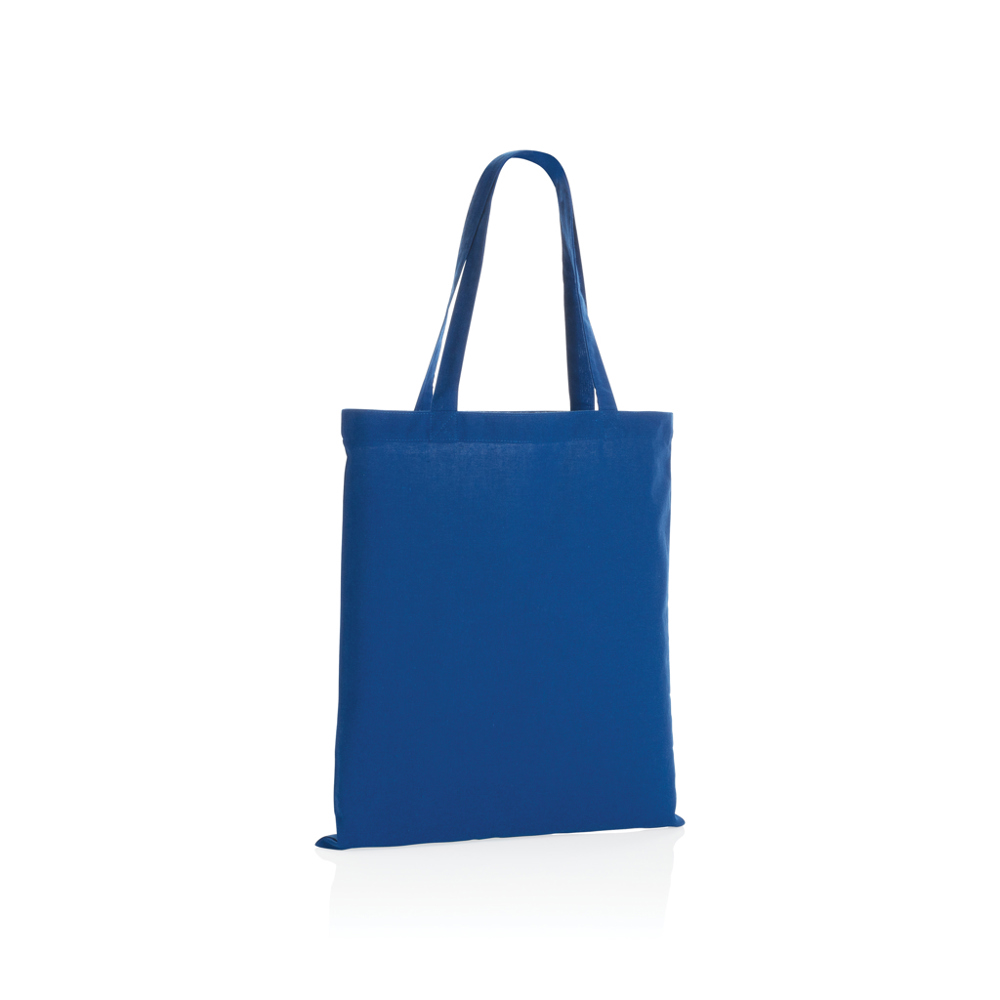 Impact AWARE™ gerecycled katoenen draagtas 145gsm - blauw (± PMS 2154C)